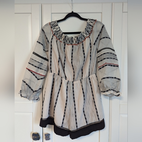 Adelyn Rae Boho Romper - SZ M - Picture 2 of 9